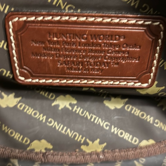 EUC Hunting World Safari Khaki Canvas Leather Bum Bag